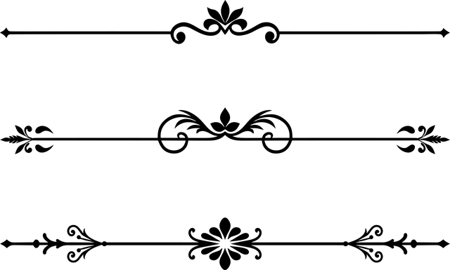 Free divider separator flourish illustration