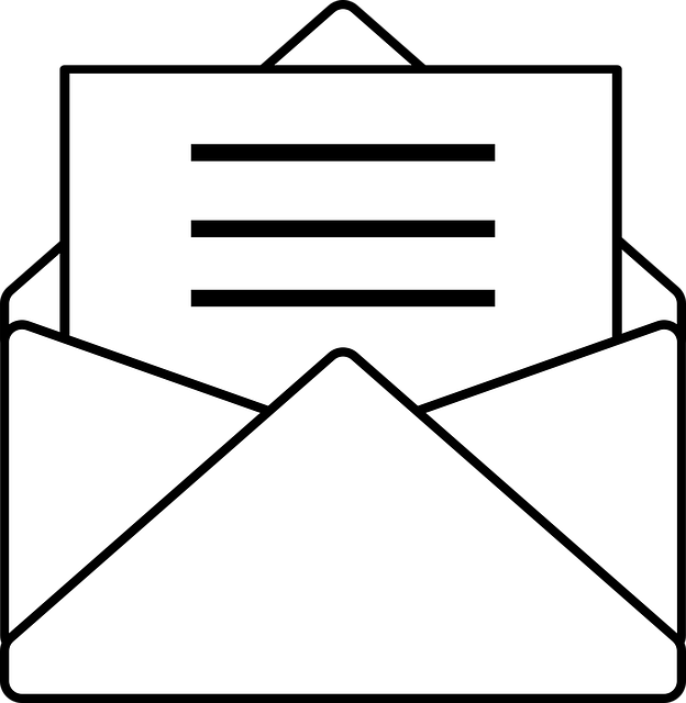 Free letter write paper vector