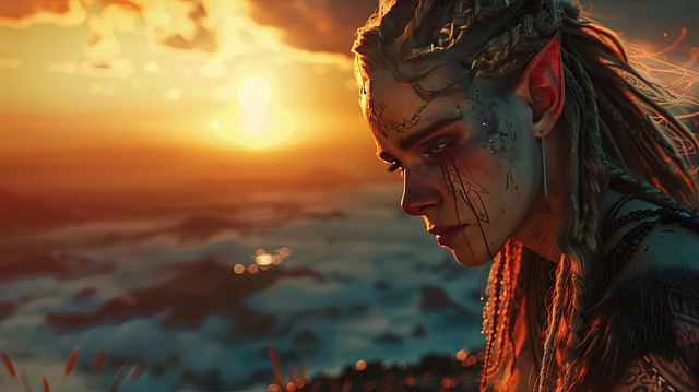 Download free HD stock image of Ai Generated Elf Free ai generated elf crying illustration