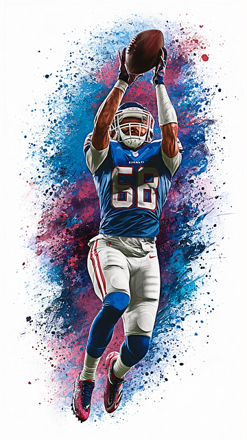 Free ai generated football sport illustration