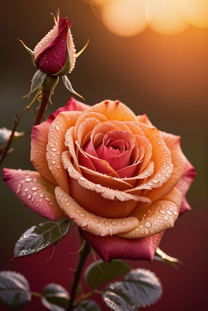 Download free HD stock image of Rose Flower Free rose flower bloom illustration