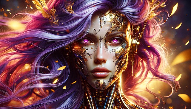 Ai Genereret, Kvinde, Android, Cyborg