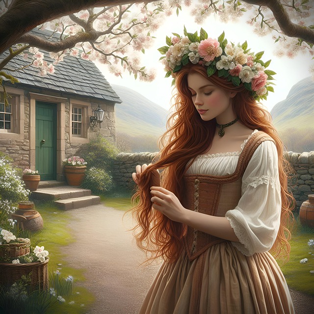 Free ai generated woman beautiful illustration