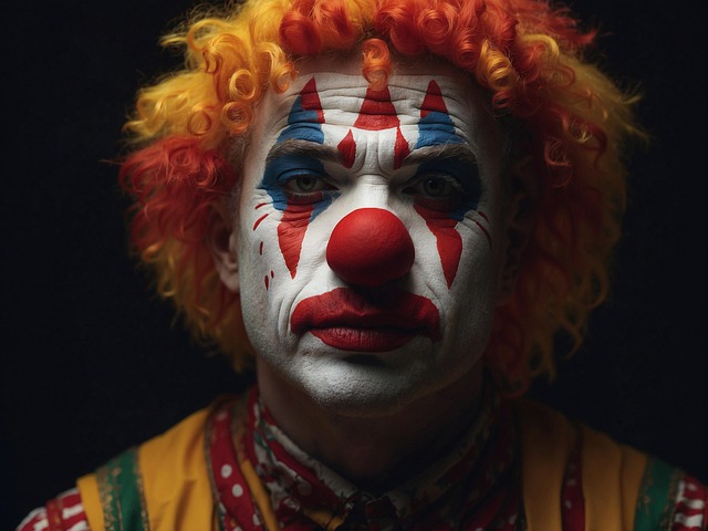 Free clown funny sad illustration