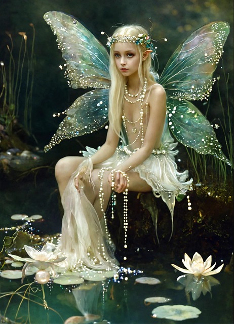 Free ai generated girl fairy illustration