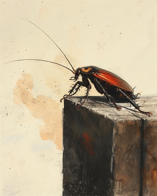 Free ai generated cockroach insect illustration