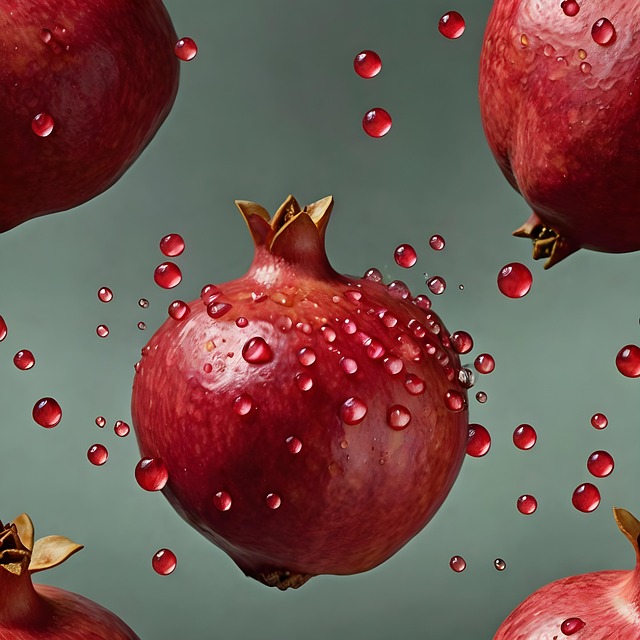 Free ai generated fruit pomegranate illustration