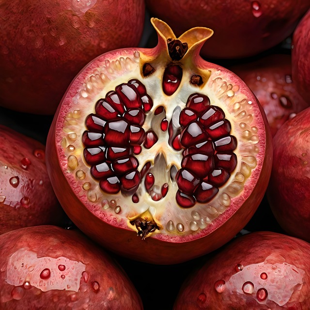 Free ai generated pomegranate fruit illustration