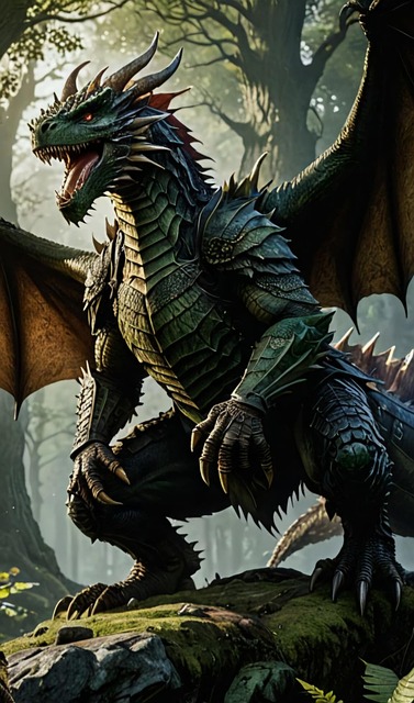 Free Ai Generated Dragon illustration and picture