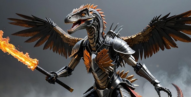 Free Ai Generated Velociraptor illustration and picture