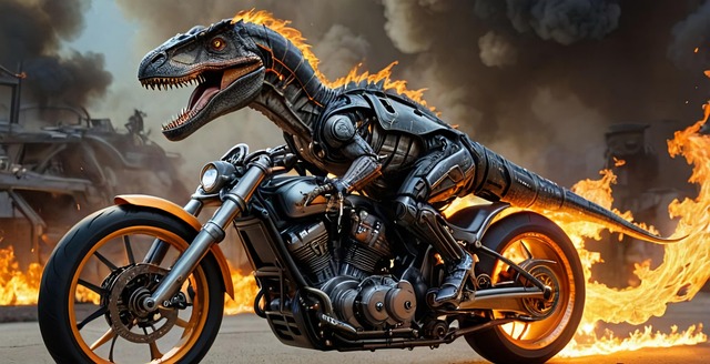 Free Ai Generated Dinosaur illustration and picture