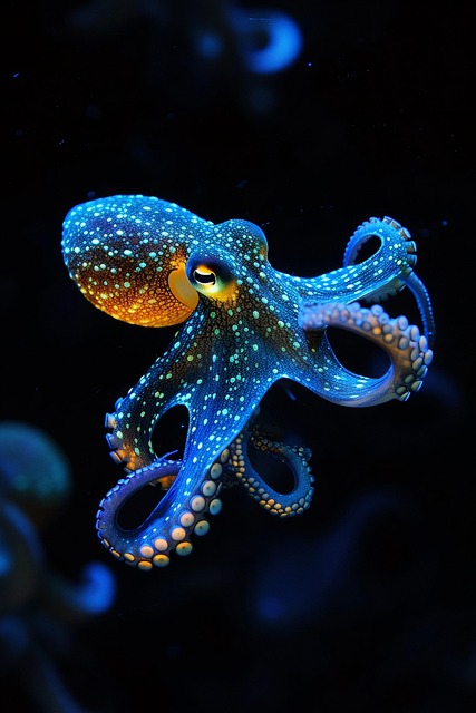 Free colorful complexity dotted primordial creatures illustration
