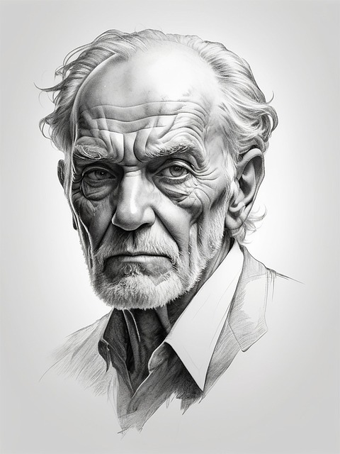 Download free HD stock image of Old Man Grandfather Free old man grandfather portrait illustration