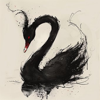 Лебедь, Черный Лебедь, Природа, Птица