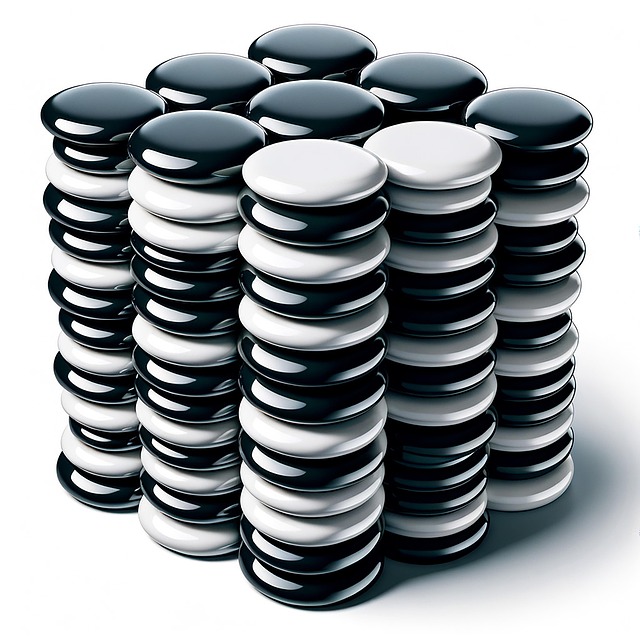 Free weiqi go stones illustration