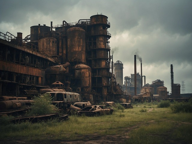 Free pollution smoke industry illustration