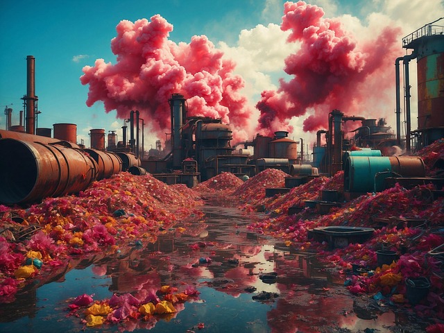 Free pollution smoke industry illustration