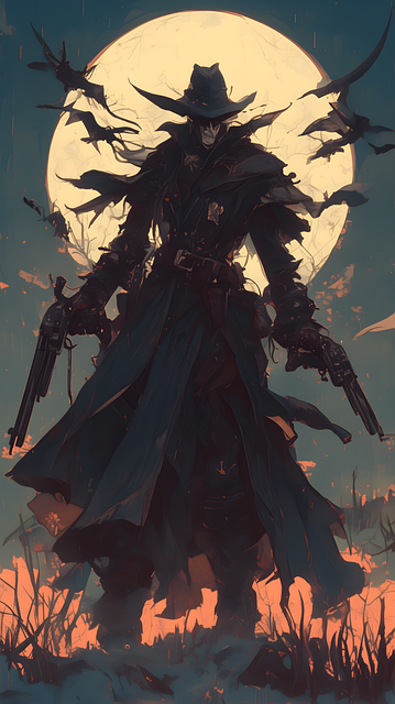 Free gothic dark hat illustration