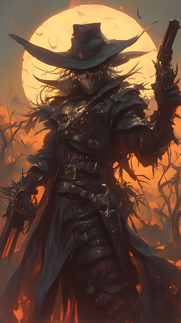 Free gothic dark hat illustration
