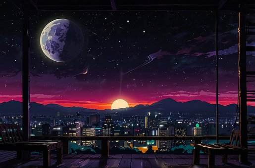 Free Cityscape Twilight illustration and picture