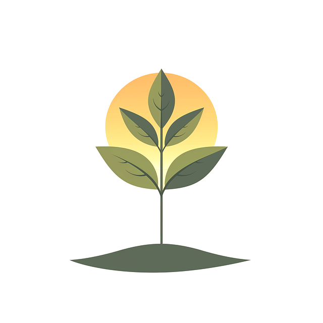 Free logo plant growth illustration