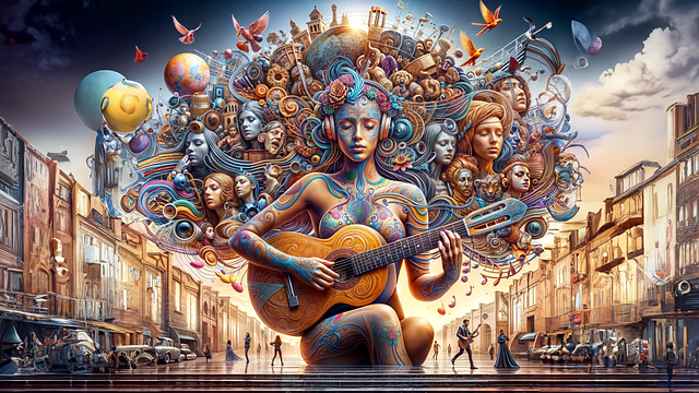 Download free HD stock image of Ai Generated Song Free ai generated song music illustration