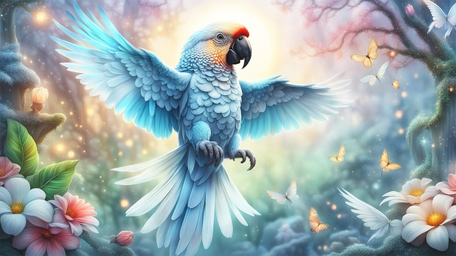 Free parrot bird nature illustration