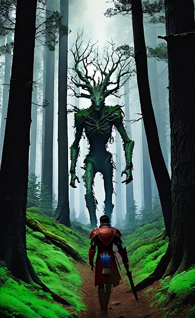 Free ai generated giant trees illustration