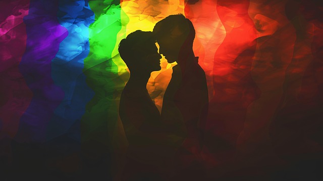 Free love couple men illustration