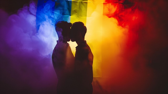 Free love couple men illustration