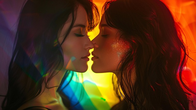 Free love couple women illustration