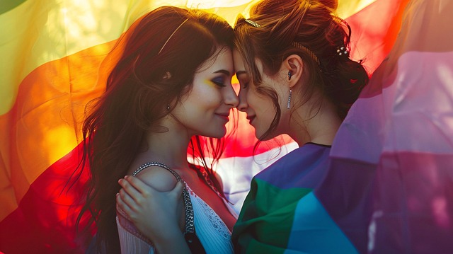 Free love couple women illustration