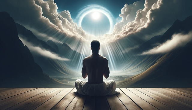Free meditation prayer spirituality illustration