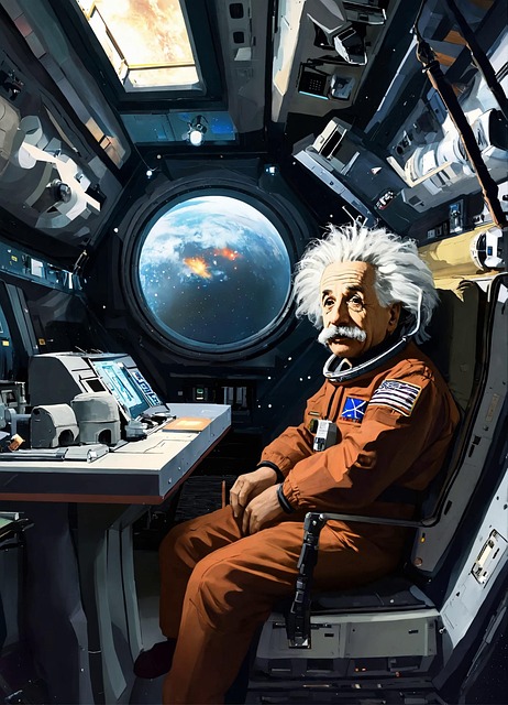 Free einstein physics genius illustration