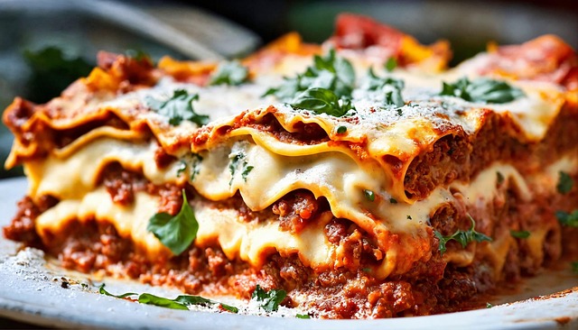 Free ai generated lasagna pasta illustration
