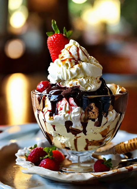 Eis, Dessert, Süß, Sommer, Kalt