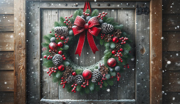 Weihnachtskranz, Kranz, Weihnachten
