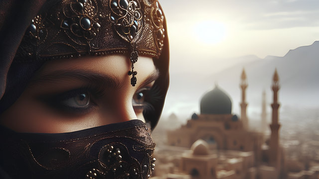 Free ai generated woman islam illustration
