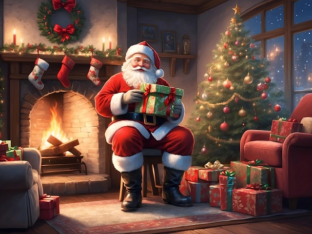 Free ai generated santa santa claus illustration