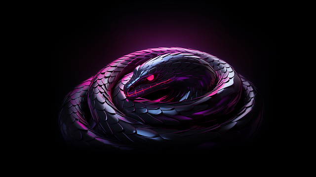 Free ai generated snake reptile illustration