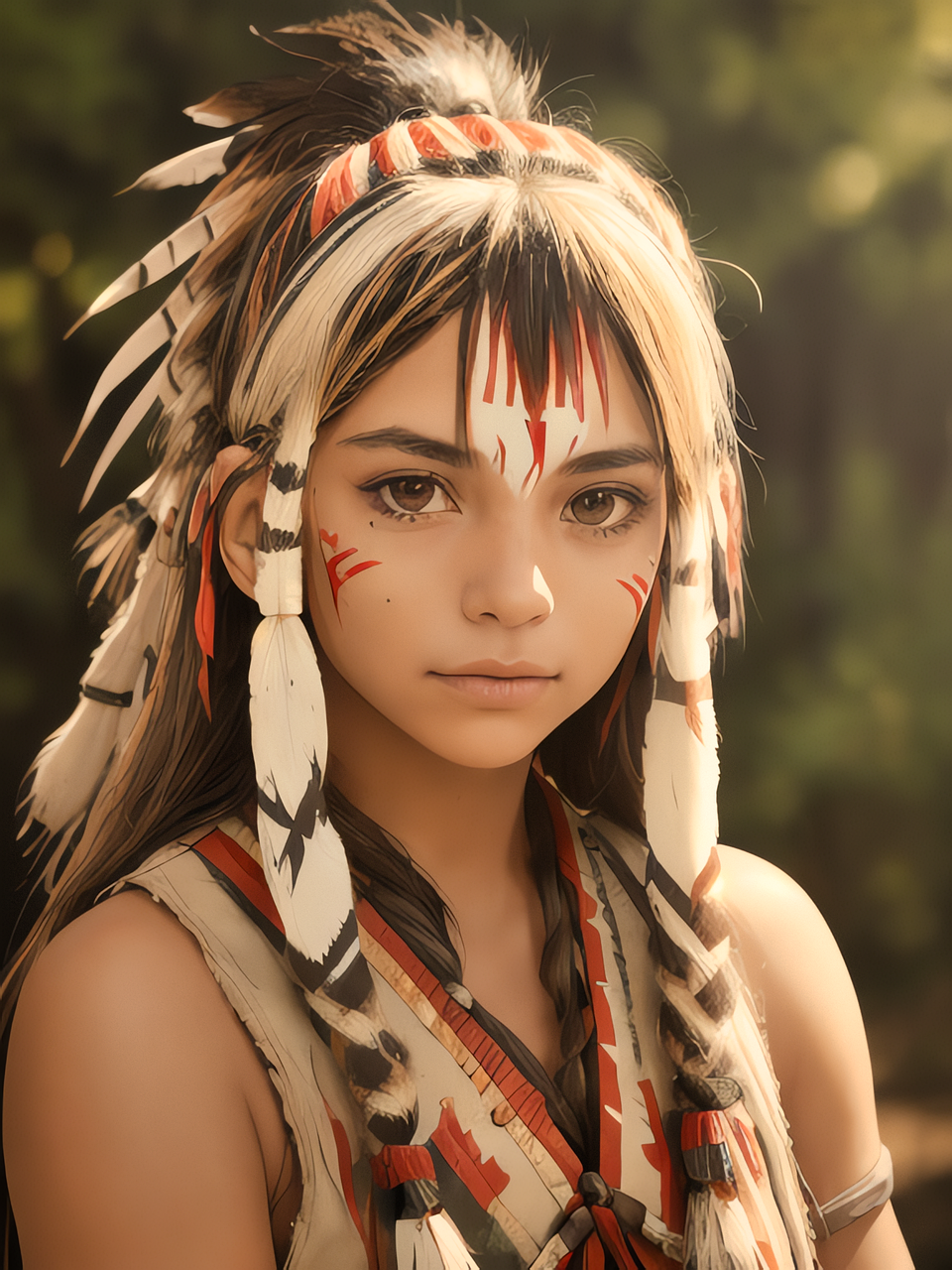 Download Girl, American Indian, Portrait. Royalty-Free Stock ...