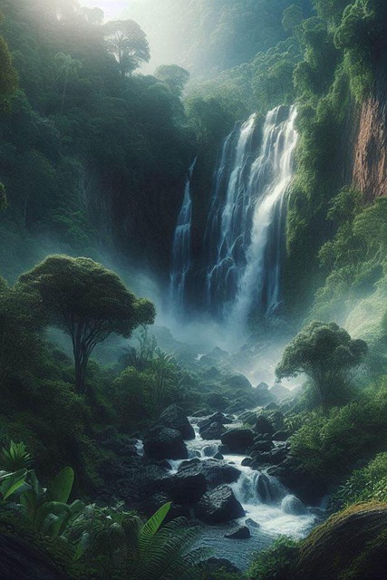 Bosque, Cascada, Naturaleza, Paisaje