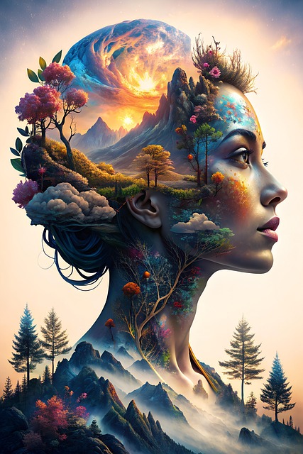 Free ai generated woman face illustration