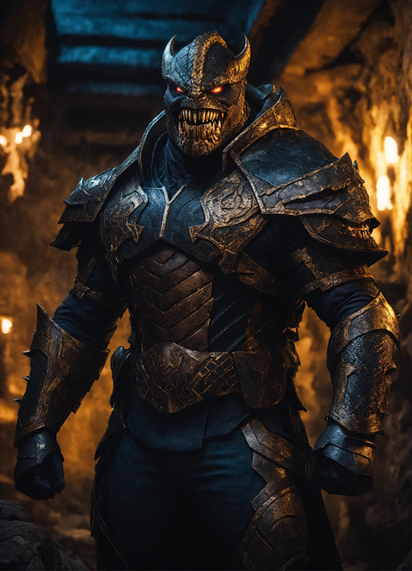 Free monster male warrior illustration