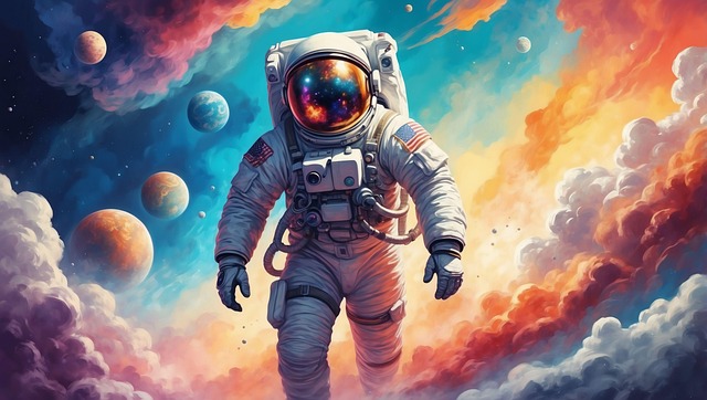 Free Ai Generated Astronaut illustration and picture