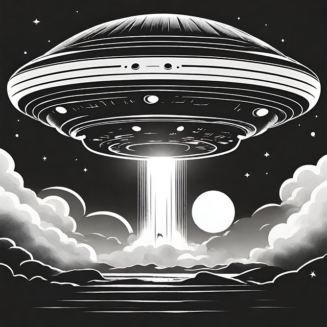 Free ai generated ufo extraterrestrial illustration