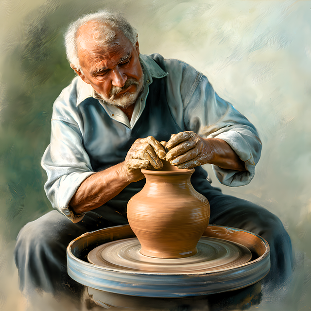 Free ai generated man artist illustration