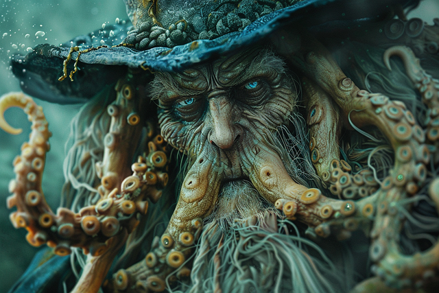 Free wizard sea wizard ocean wizard illustration