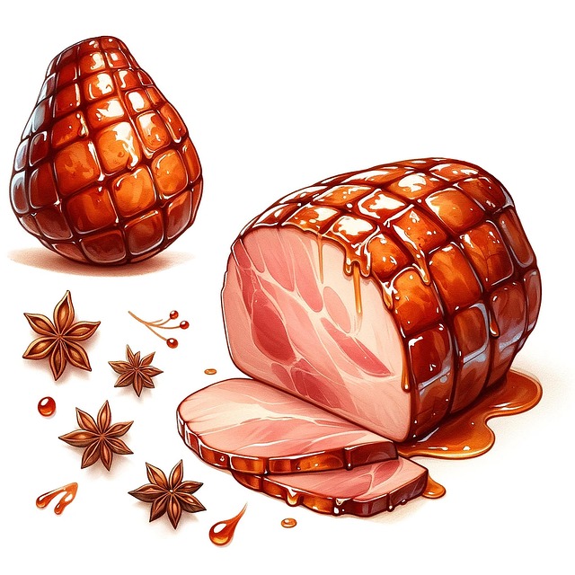 Free ham food pork illustration
