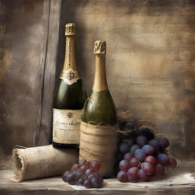 Free wine alcohol bottles illustration